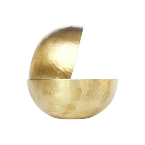 BRASS BOWL TIN COATED INSIDE